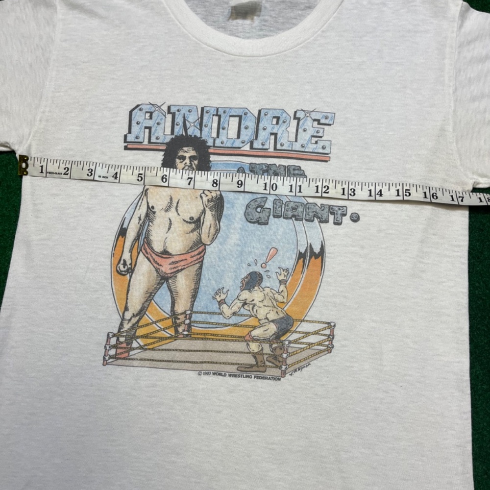 WWF Andre The Giant Vintage RARE Tshirt - Picture 2 of 5